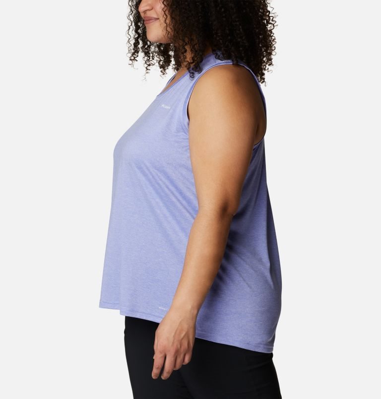 Women's Columbia Hike Tanks Lavender | Plus Size CA-MAC06